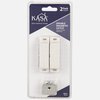 Kasaware Double Magnetic Catch, 2PK KFCMD-A-WH2